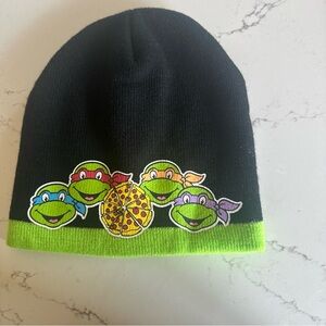 Teenage ninja turtles Black and Green Beanie with Cartoon Characters